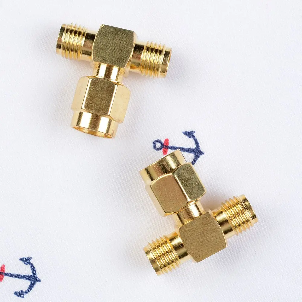 Sma Male Naar Twee Sma Vrouwelijke Triple T Rf Adapter Connector 3 Way Splitter