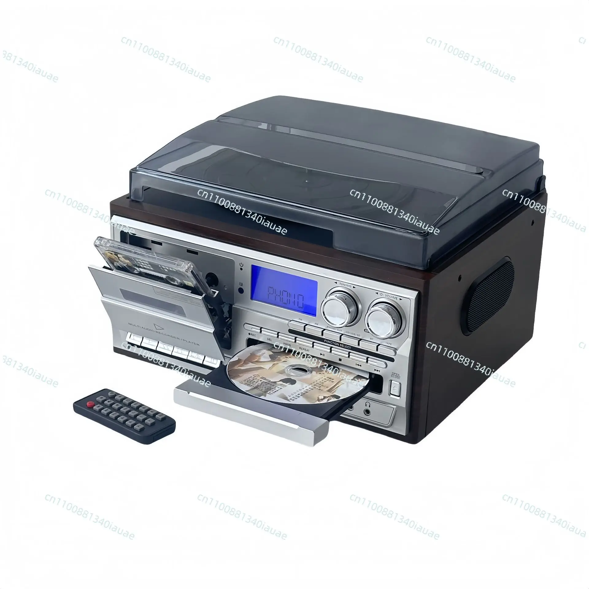 

10-In-1 Multifunctional Vinyl Record Player Living Room Ornament Retro Gramophone Old American Electric Audio