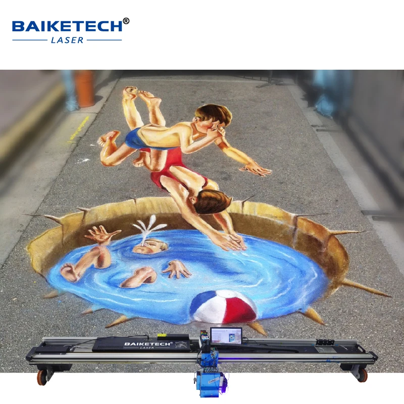

TH-GW64 Wholesale price 3D Water-based AI ground inkjet printer floor printing machine for Epson printhead