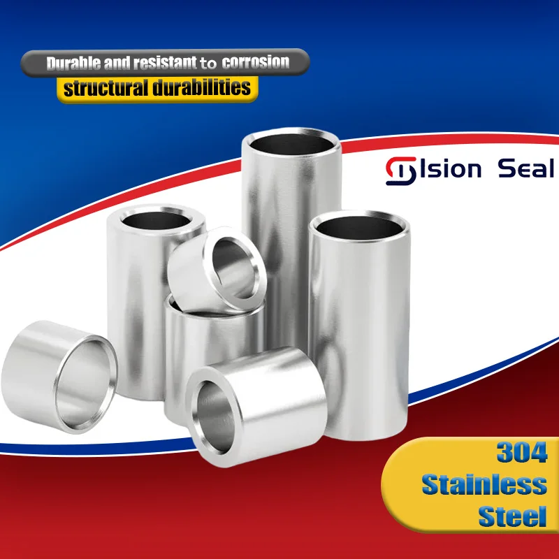 

304 Stainless Steel Round Hollow Gasket Sleeve Unthreaded Standoff Spacer Bushing Washer M6M7M8 Industry shelves home decoration