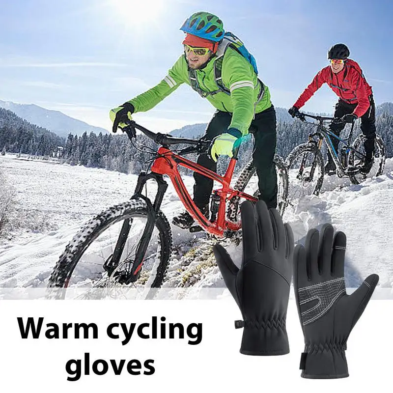 

Waterproof Windproof Gloves Motorcycle Winter Gloves For Men Water Resistant Windproof Reflective Riding Gloves With Touchscreen