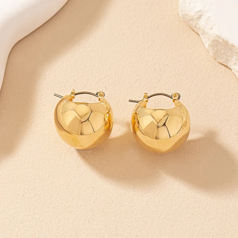 Boucles d'oreilles en métal de tempérament géométrique simple pour les femmes, fête d'avocat, vacances, bijoux de mode, accessoires d'oreille, gland 109