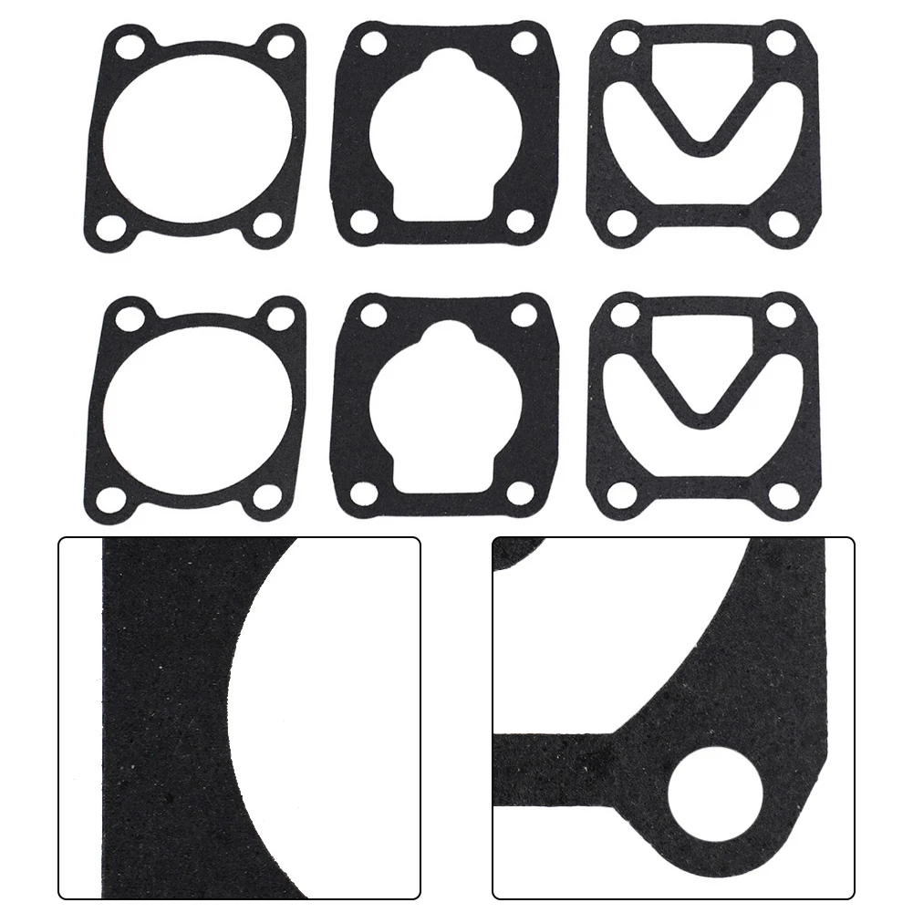 6Pcs Valve Plate Gaskets Washers Air Compressor Cylinder Head Base Gasket 48*62mm Plastic Spare Parts For Power Tool Accessories