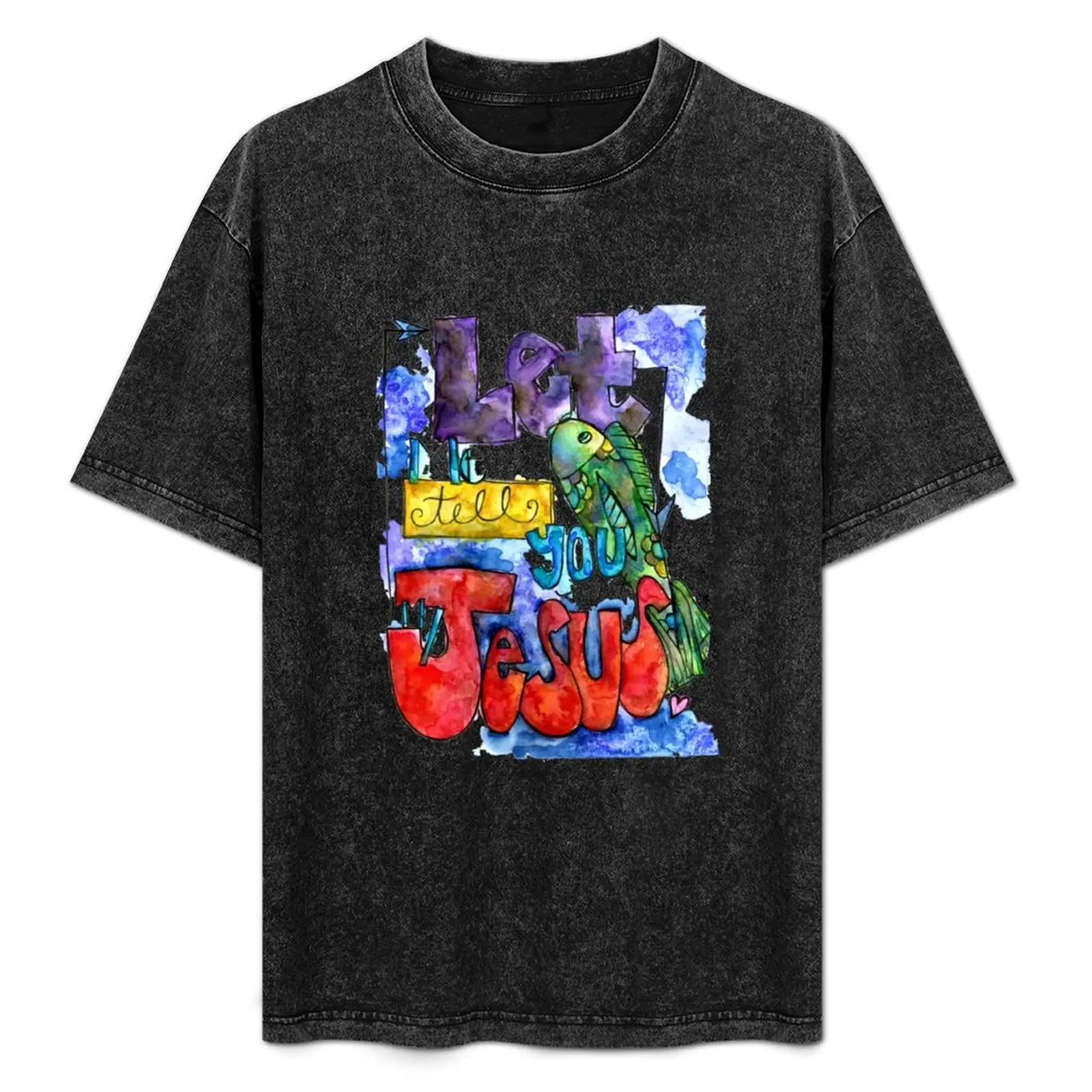 

Tell You About Jesus T-Shirt Basic Short Sleeve T-Shirt for Men