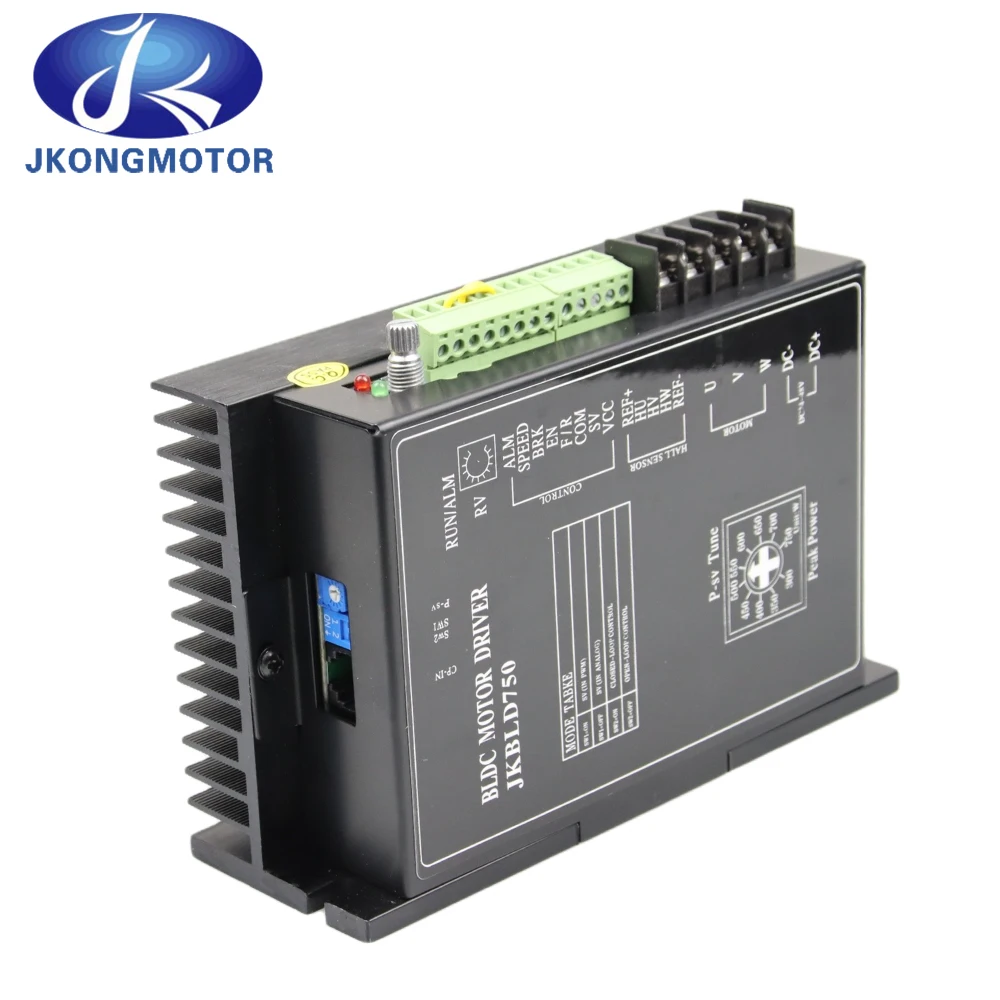 Jkongmotor BLD750 Hall Sensor 750w 18-52V JKBLD750 3 phase 48v Bldc Motor Driver Brushless DC Controller