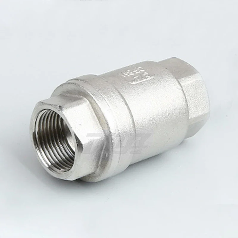 SS304 Vertikales Rückschlagventil mit Innengewinde H12W-16P 1/2" 3/4" 1" 1-1/4" 1-1/2" Innengewinde-Feder-Einweg-Rückschlagventil