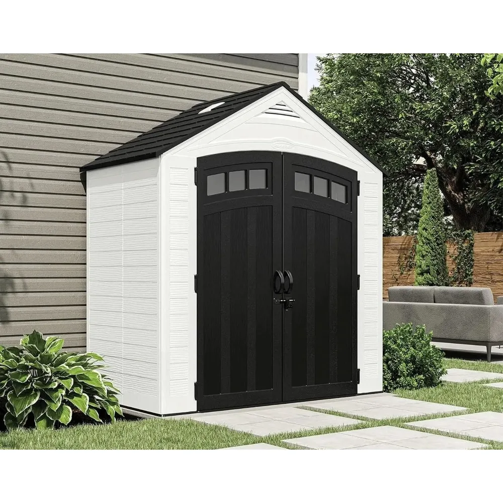 7' x 4' Vista Vertical Storage Shed, with Floor, Double Doors, Custom