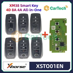 1PCS Xhorse XSTO01EN For Toyota XM38 Smart Key 4D 8A 4A All in One with for KEY TOOL Plus Max VVDI2 VVDI Mini Support Renew
