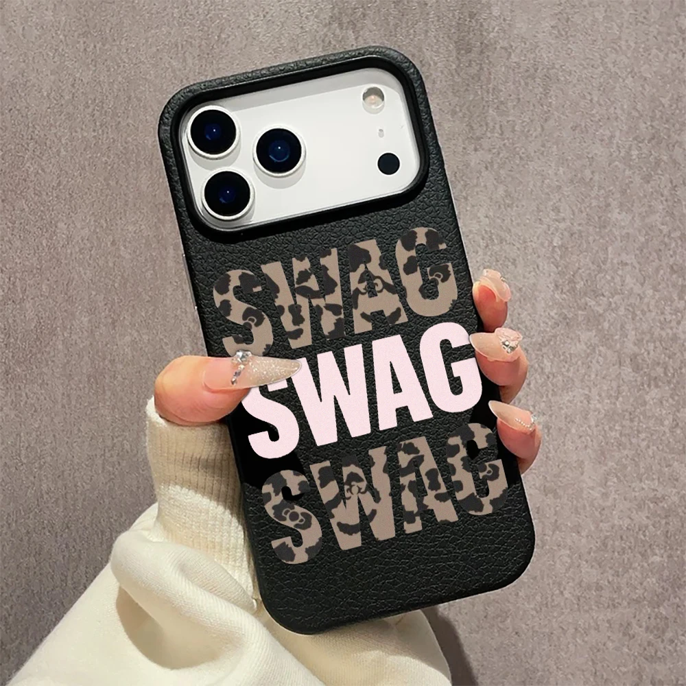 Fashion Leopard Print Swag Phone Case For Samsung A57 A36 A26 A07 A55 A35 A16 A06 A54 A34 A25 A24 A15 A14 A05S A05 4G 5G