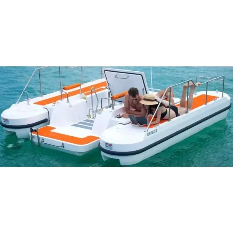 Barcos de cabine semi-submarinos novos para passeios aquáticos de excursão subaquática para motor de viagem de lua de mel plexiglass interno