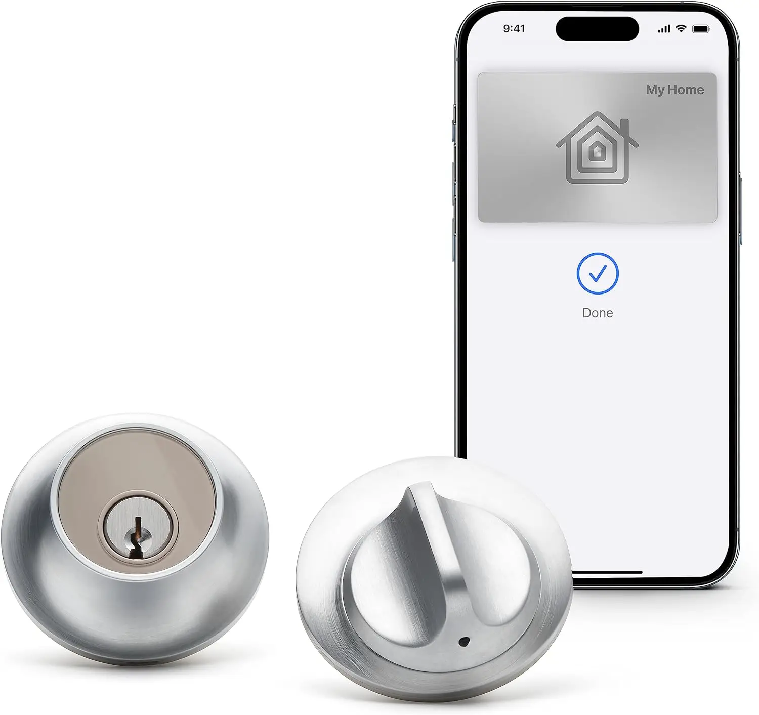 

Level Lock+ Plus Apple Home Keys - Smart Deadbolt for Keyless Entry - Includes Key Cards - Works with iOS, Android