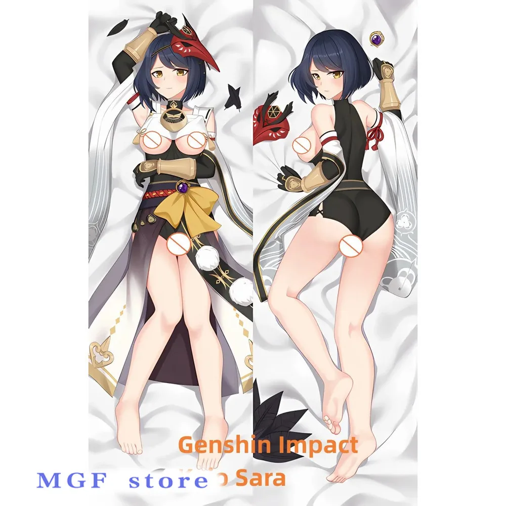 

Dakimakura Anime Genshin Impact Kujo Sara Double-Sided Print Of Life-Size Body Pillowcase Gifts Can Be Customized