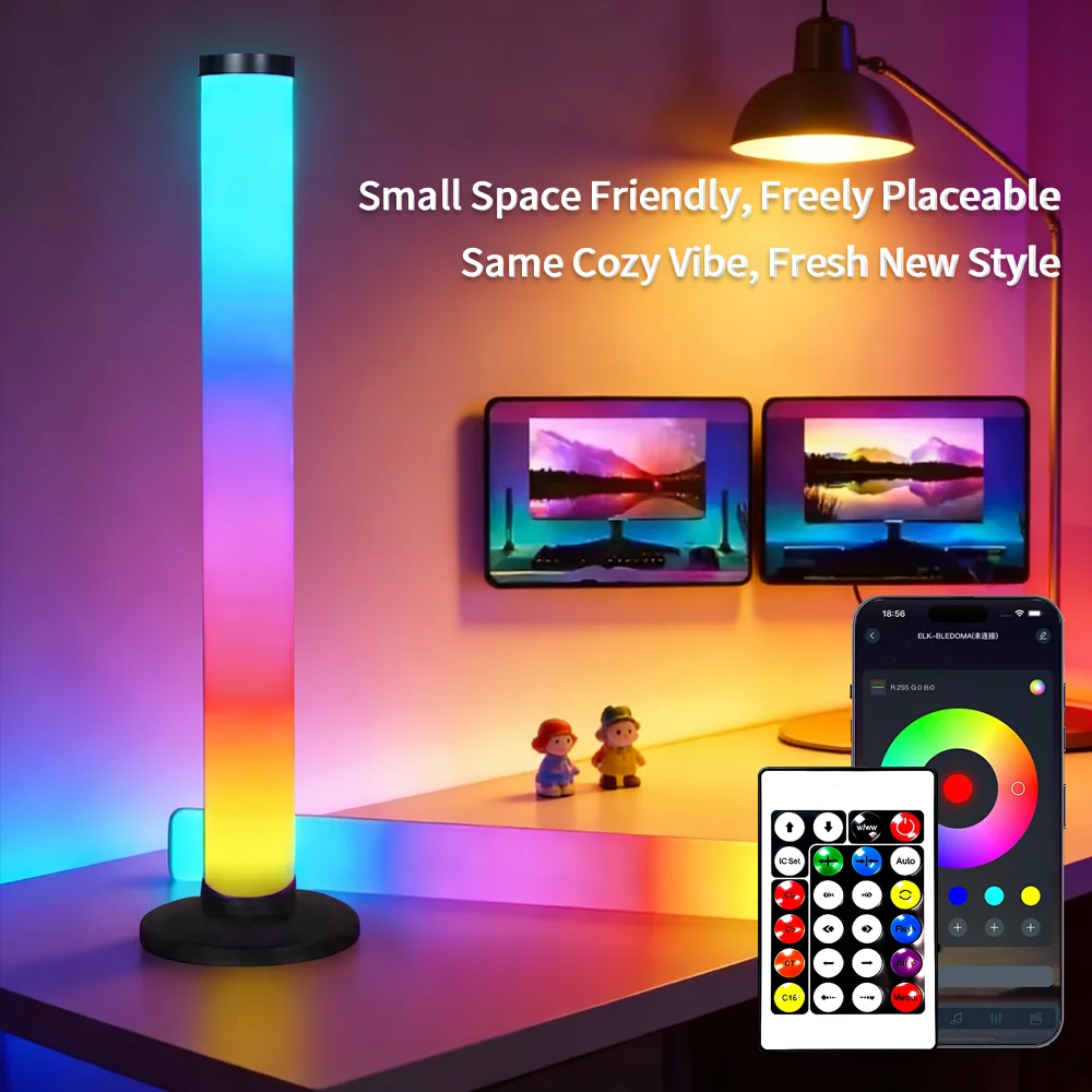 

Светодиодная USB-лента RGB с изменением цвета, подсветка для телевизора, таймер, дистанционное управление, синхронизация с музыкой, ритмичная атмосферная подсветка с датчиком, декоративное освещение