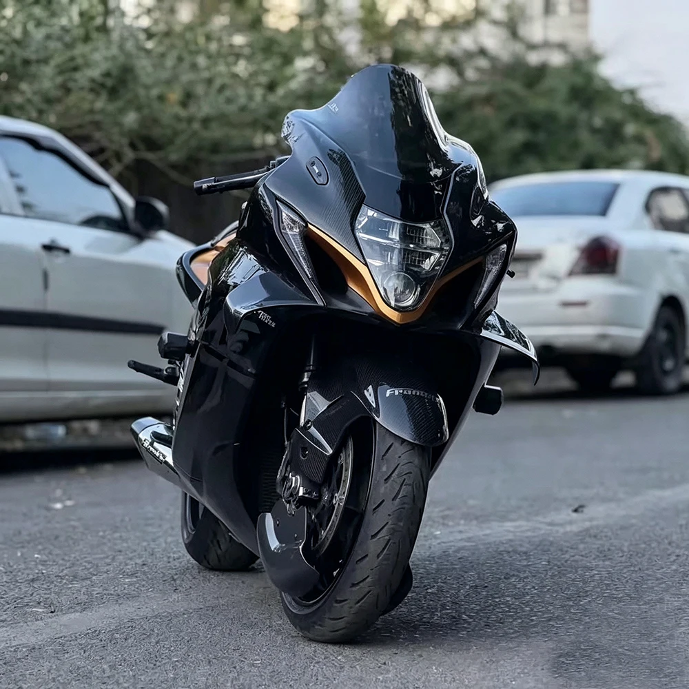For Suzuki HayaBusa GSXR1300R 2022 2023 2024 2025 2026 Carbon Front Fender Wheel Cover Kit Motorcycle Accessories