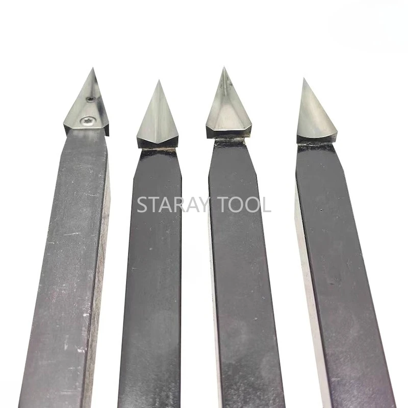 

1pc CNC Woodturning Tool Carbide External Cylindrical Cutter & Tungsten Steel V-Shape Stair Column Tool for Automatic Lathes