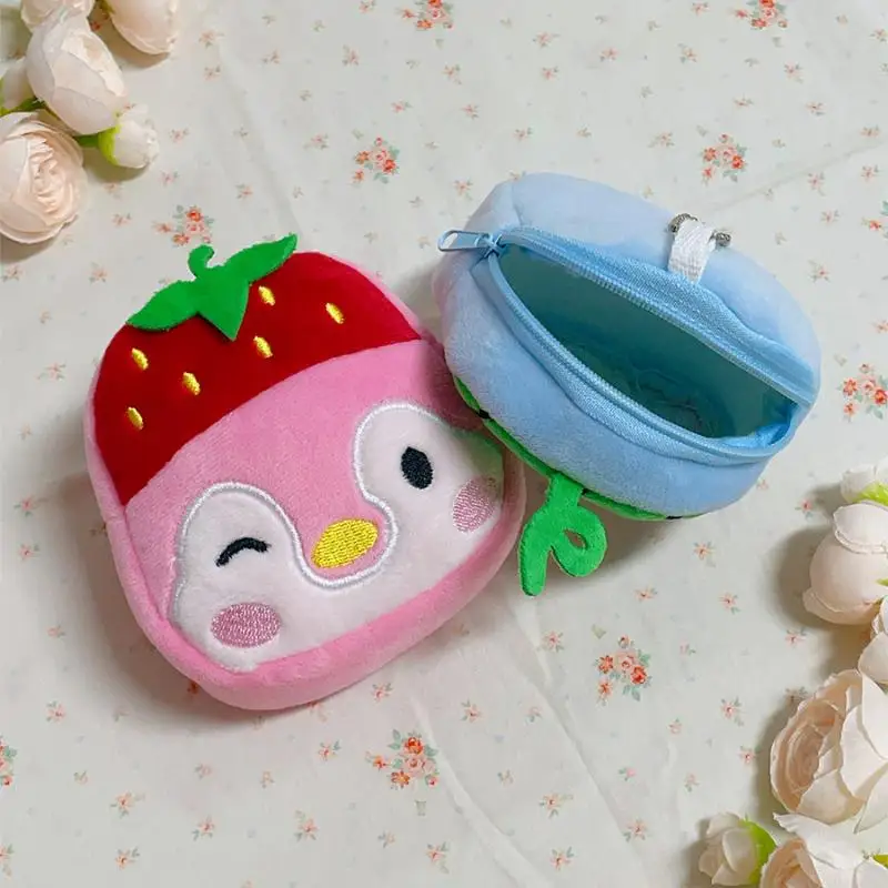 Lindo pingüino de peluche monedero colgante llavero Kawaii dibujos animados creativo pingüino varios bolsa de almacenamiento encantos cartera regalos