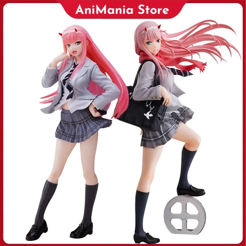 

21 см аниме Darling the FranXXX Zero Two 02, модель, коллекция игрушек, униформа, стиль, экшн-фигурка, игрушки из ПВХ, декор для влюбленных, подарки, кукла