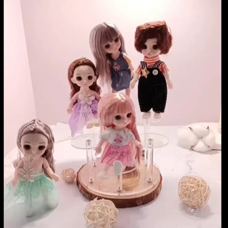 19cm 1/6 BJD Doll And Multiple Detachable Joints  3D Eye Doll Girl Dress Up Birthday Gift Toy