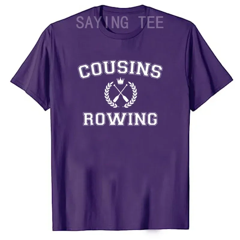 The Summer I Turned Pretty - Cousins Beach T-Shirt Team Belly, Team Jeremiah Floral Tee Tops Cool Cousins Rowing Graphic Outfits