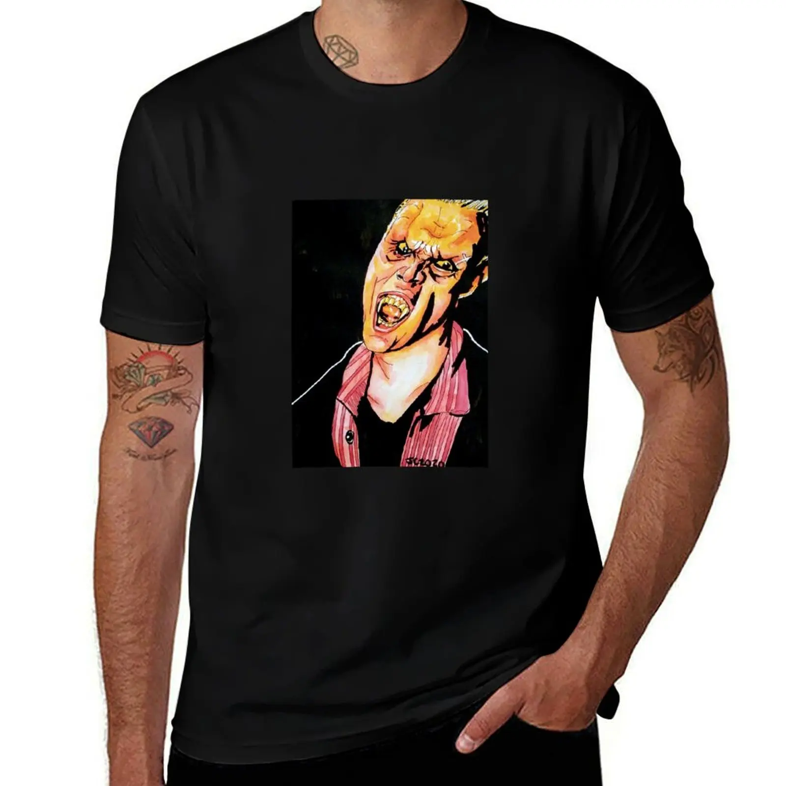 

BtVS - Death Wish Spike portrait (original) T-Shirt Work Comfort T-Shirt for Men
