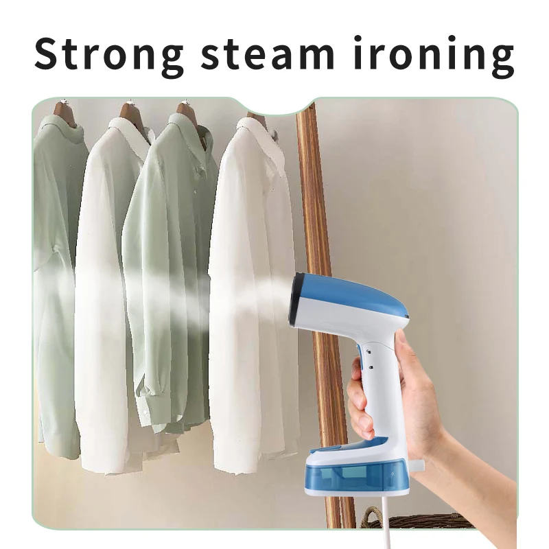 مكواة بخار للملابس التجارية المحمولة - مُبخّر قماشي صناعي برأس قابل للطي (ضغط عمودي 2000 وات، مستمر لمدة 60 دقيقة)