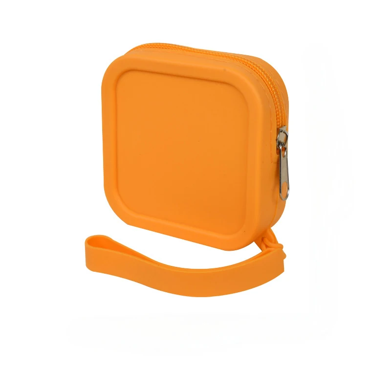 Bolsa pequena de silicone para moedas, à prova d'água, com zíper, porta-moedas, bolsa para fones de ouvido, bolsa de viagem, para guardar batom, cartão bancário, etc.