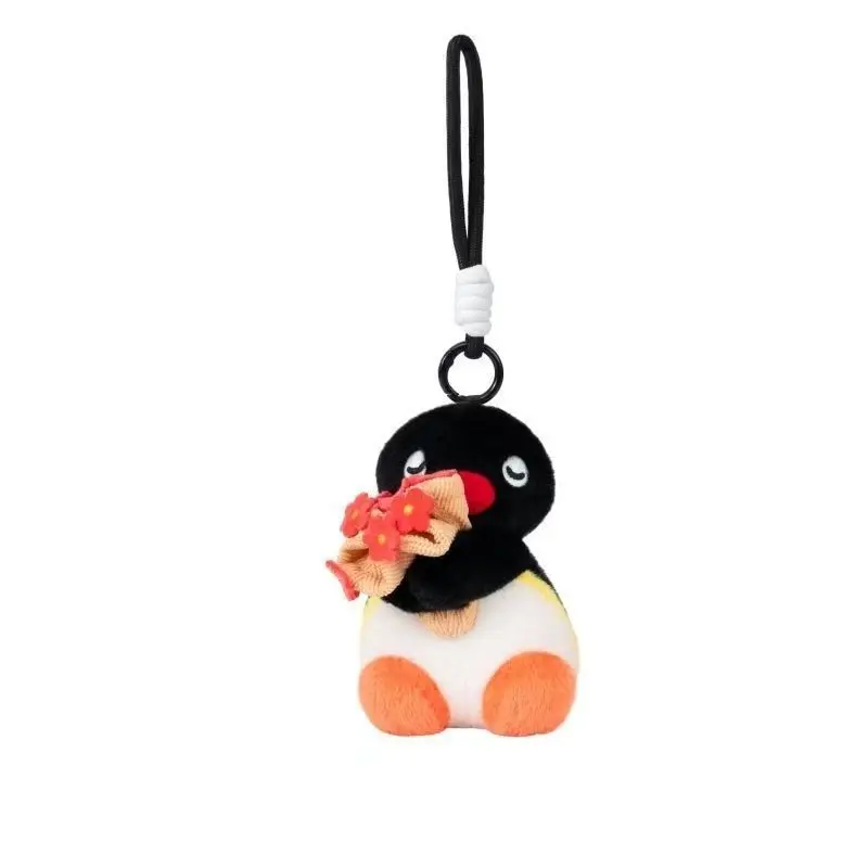 

Young Users Daily Trendy Backpack Decor Charm | Youmai Genuine Flower‑Giving Series | Pingu Adorable Penguin Plush Ornament Gift