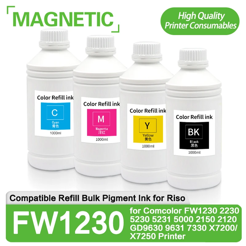 

Совместимые чернила для заправки насыпью пигментных чернил для принтера Ricoh Comcolor FW1230 2230 5230 5231 5000 2150 GD9630 2120 X7200/X7250