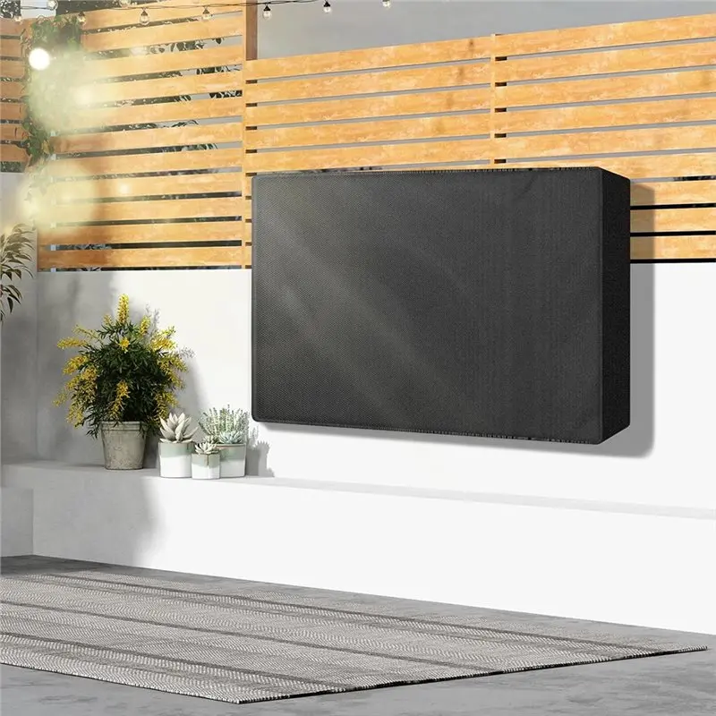 Full Protection Outdoor TV Cover 60 To 65 Inch Weatherproof, 600D Waterproof For Outside Flat Screen TV