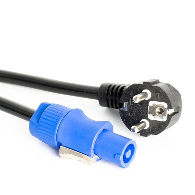 BNVN-Powercon Plug 1,5 M Cable de alimentación de luz de escenario negro Cable de iluminación de eventos LED DMX512 de 3 núcleos Cable de alimentación de aviación