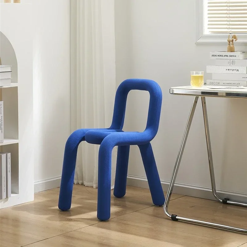 New Model Nordic Special-shaped Chair Bedroom Clothing Store Stool Comb Makeup Styling Cotton Designer Dining Chair