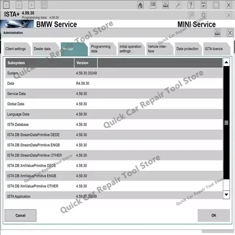 2026 Best Selling ISTA 4.59.30 Version Minimal installation Diagnostic programming software Remote Installation Activation Code