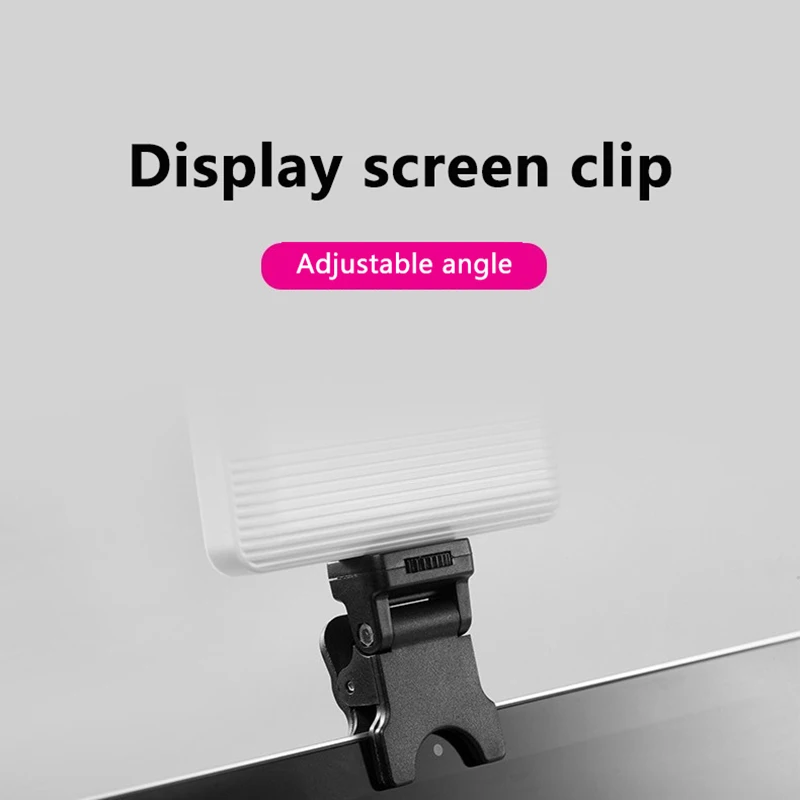 

Laptop Computer Display Monitor Mini Lamp Holder PC Screen Light Stand Bracket With 1/4 Inches Screw For Living Vlog