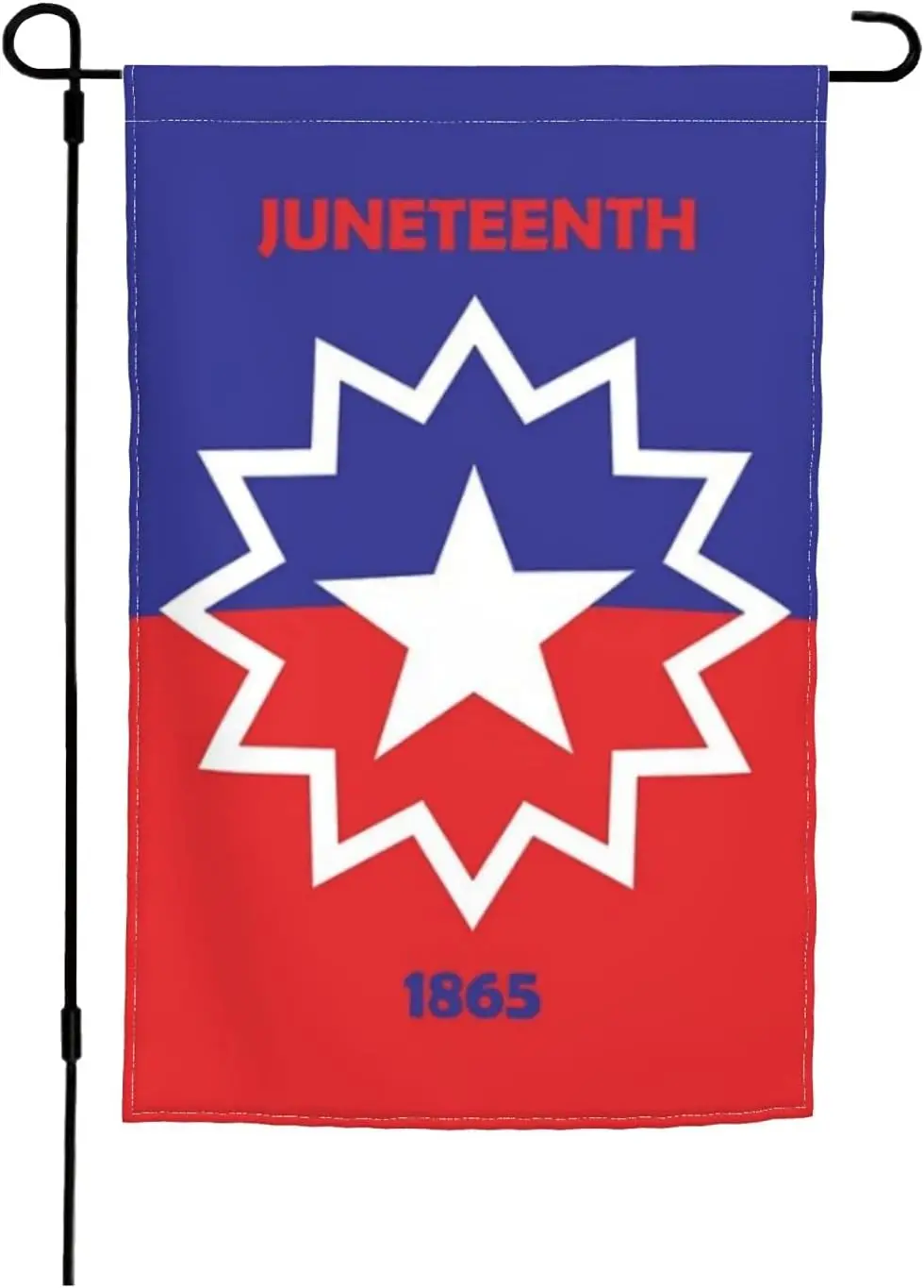 Juneteenth Flag 1865 Garden Flag 12x18 Double Sided Small Banner for Outside Outdoor Black History June 19th Independence Day De