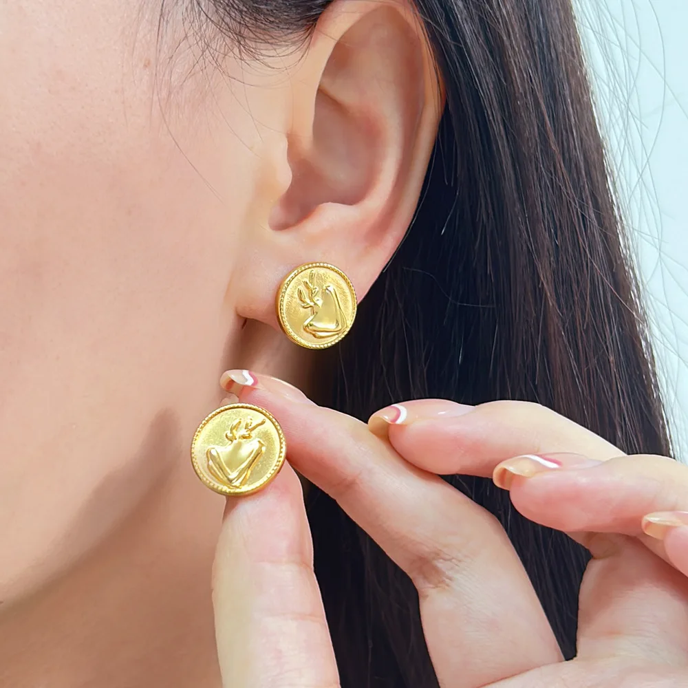 

Аксессуары для самостоятельного изготовления украшений в кантонском стиле: серьги из нержавеющей стали с покрытием 18K золотом, круглой, квадратной, нерегулярной прямоугольной и геометрической формы, придающие образу изысканность.