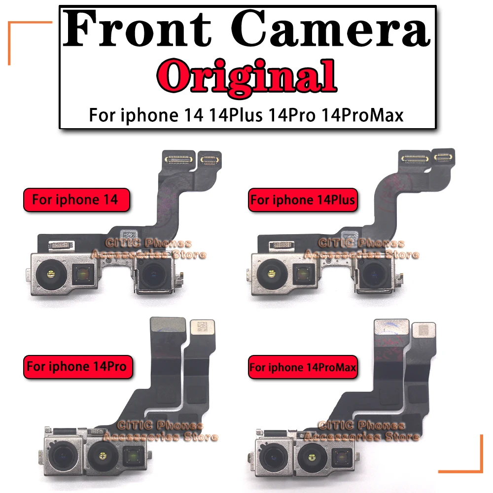 Front Camera For IPhone 15 Pro Max 14 Plus Front-facing Video chat Camera 13 Pro 12 Mini Main Lens Flex Cable Camera