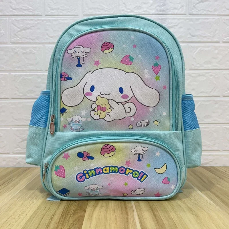 Sanurgente-Sac à dos Hello Kitty pour filles, sac d'école de dessin animé mignon, sac à dos Anime Kulomi pour enfants, sac à dos étudiant confortable