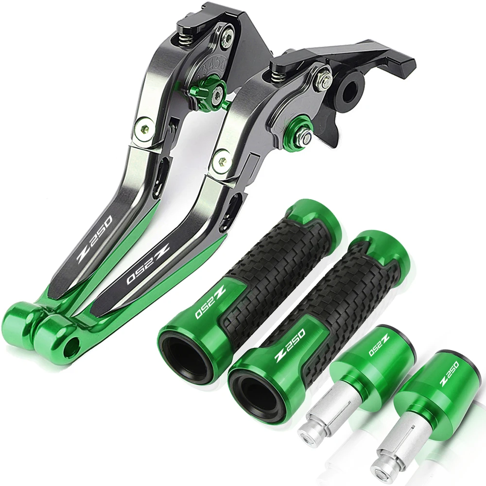 

For Kawasaki Z250 2008~2019 2018 2017 2016 2015 2014 2013 2012 Brake Clutch Levers Handbrake Handlebar Grip Handle Hand Grips