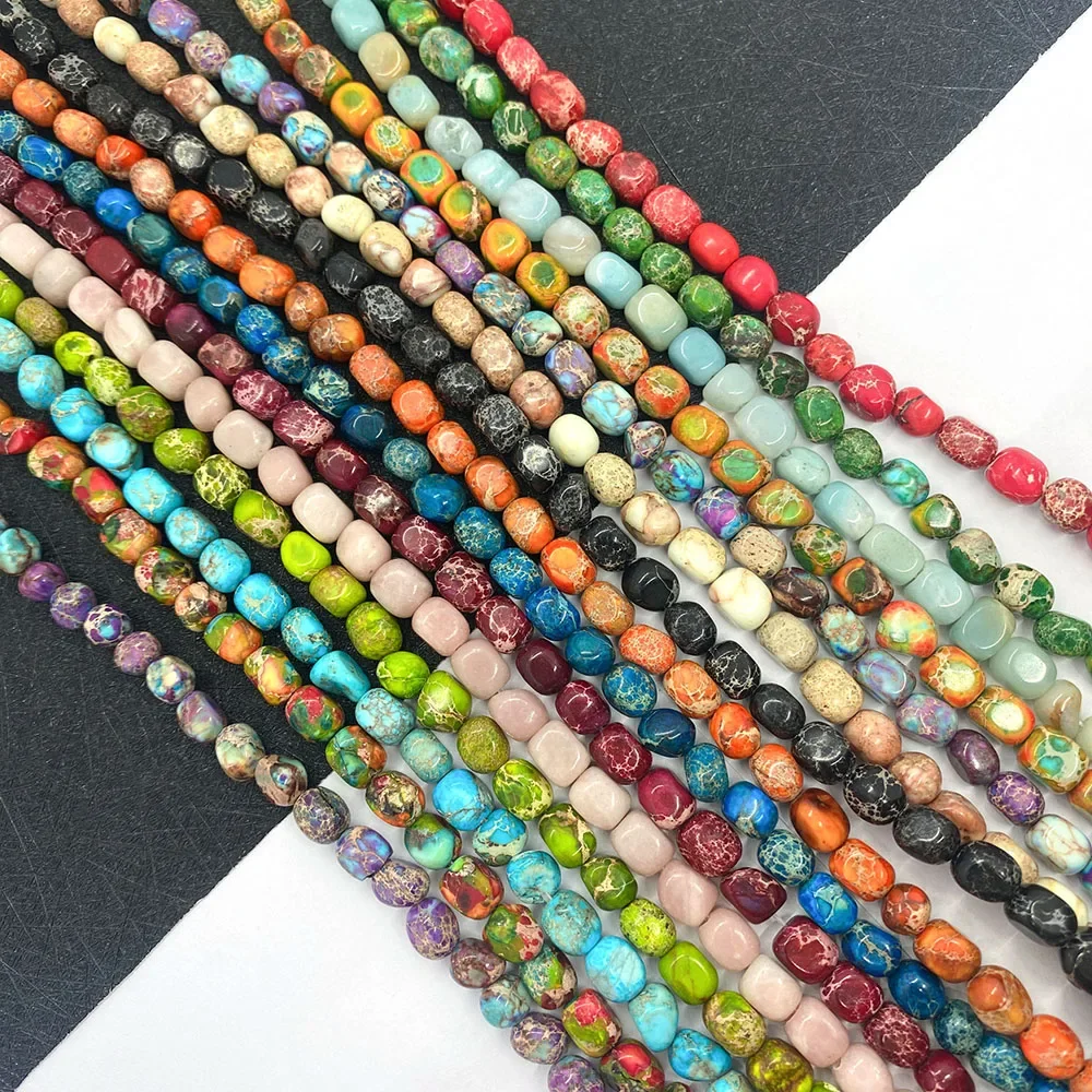 Natural Emperor Stone Loose Beads Irregular Colorful Crushed Stone Good Luck Jewelry DIY Making Bracelet Necklace Accessories