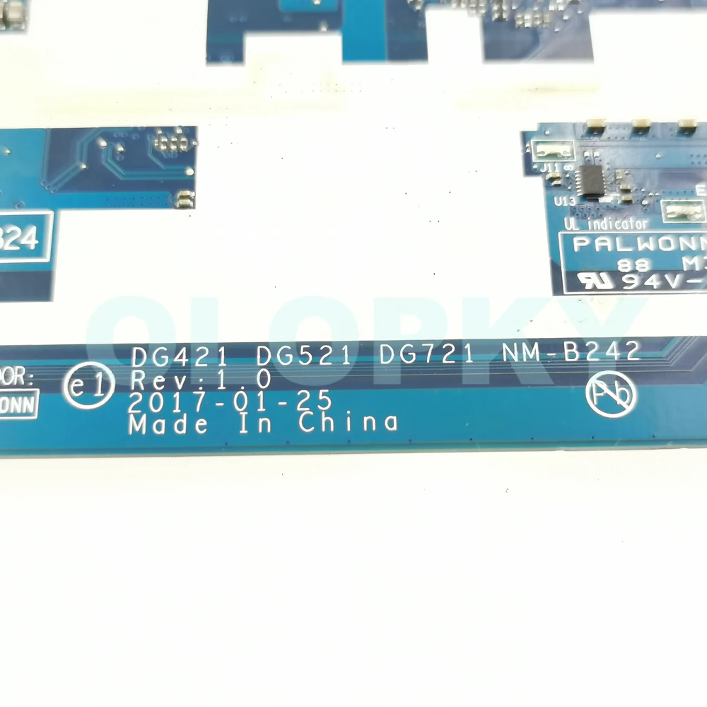 DG421 DG521 DG721 NM-B242 For Lenovo 320-15ISK 320-17ISK 520-15IKB Laptop Motherboard with i3 i5 i7 cpu GT940M/920M GPU 4GB-RAM