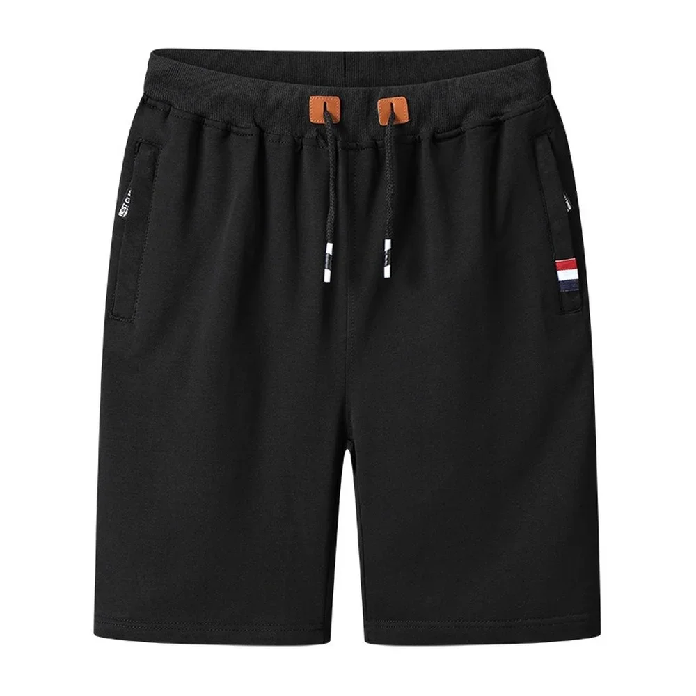 Shorts de suor com elástico na cintura masculino, bermudas masculinas, plus size, treino, casual, calção de jogger monocromático, bolsos, verão, 2022