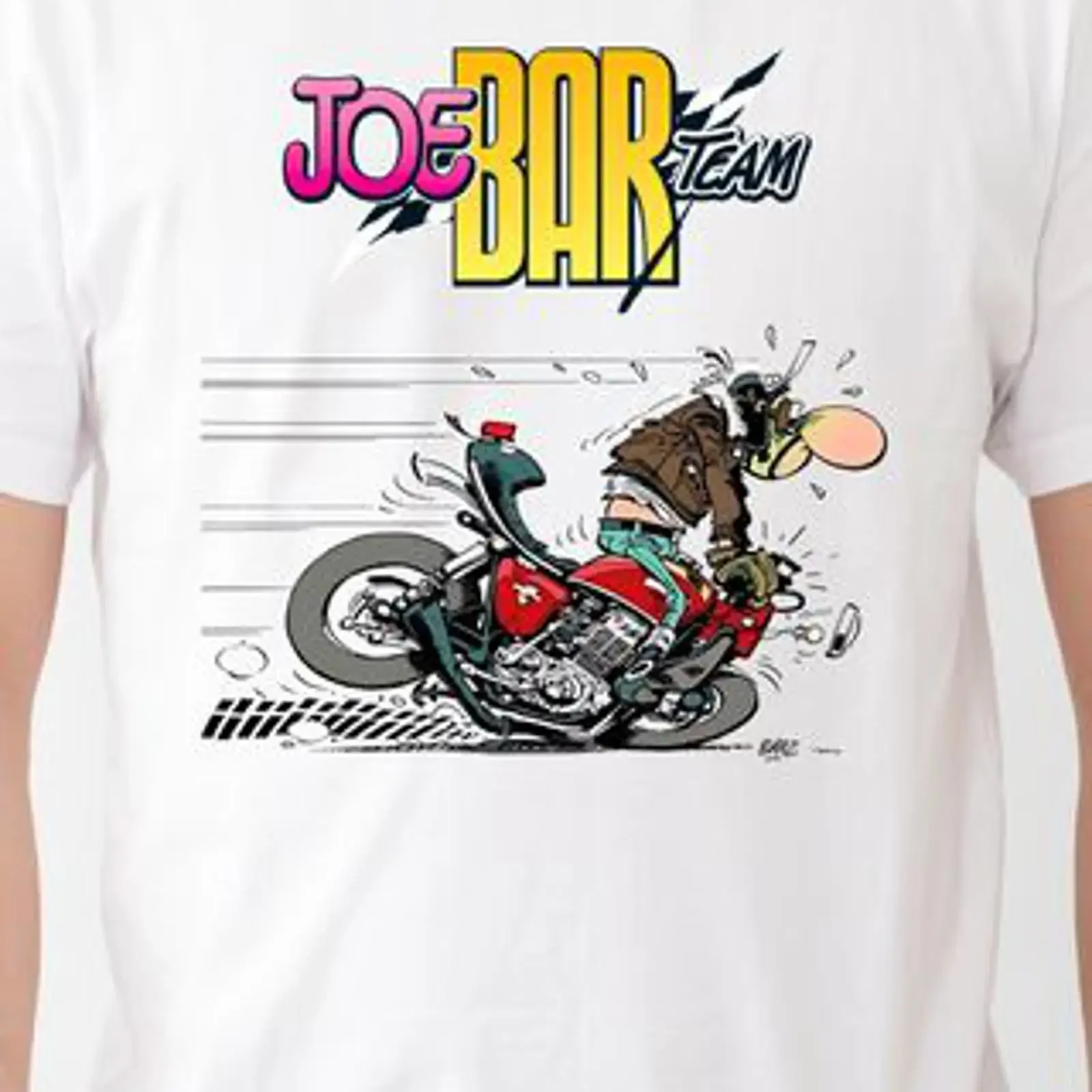 Camiseta Cómic Joe Bar Team carousel vintage Washed Top For Everyday Wear Stretched Soft Comfortable graphic Casual Versatile