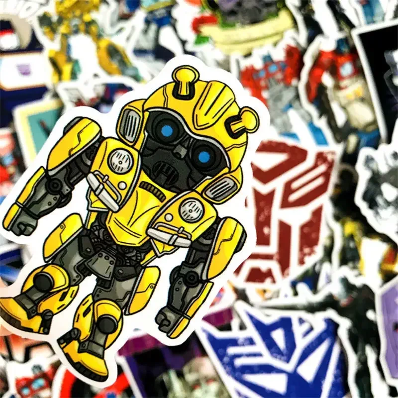 

50PCS Transformers Optimus Prime Megatron Anime Cartoon Luggage Notebook Phone Case Computer Guitar Sticker Wholesale