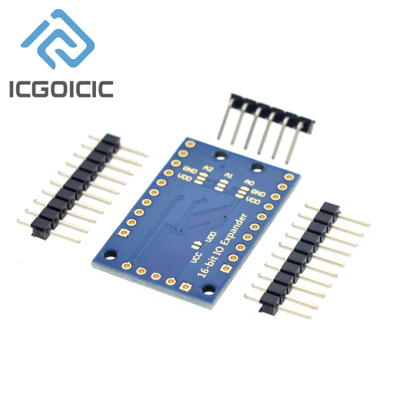 PCF8575 Модуль расширения порта ввода-вывода I2C — 16 портов расширения, 2,5-5,5 В постоянного тока — совместим с Arduino