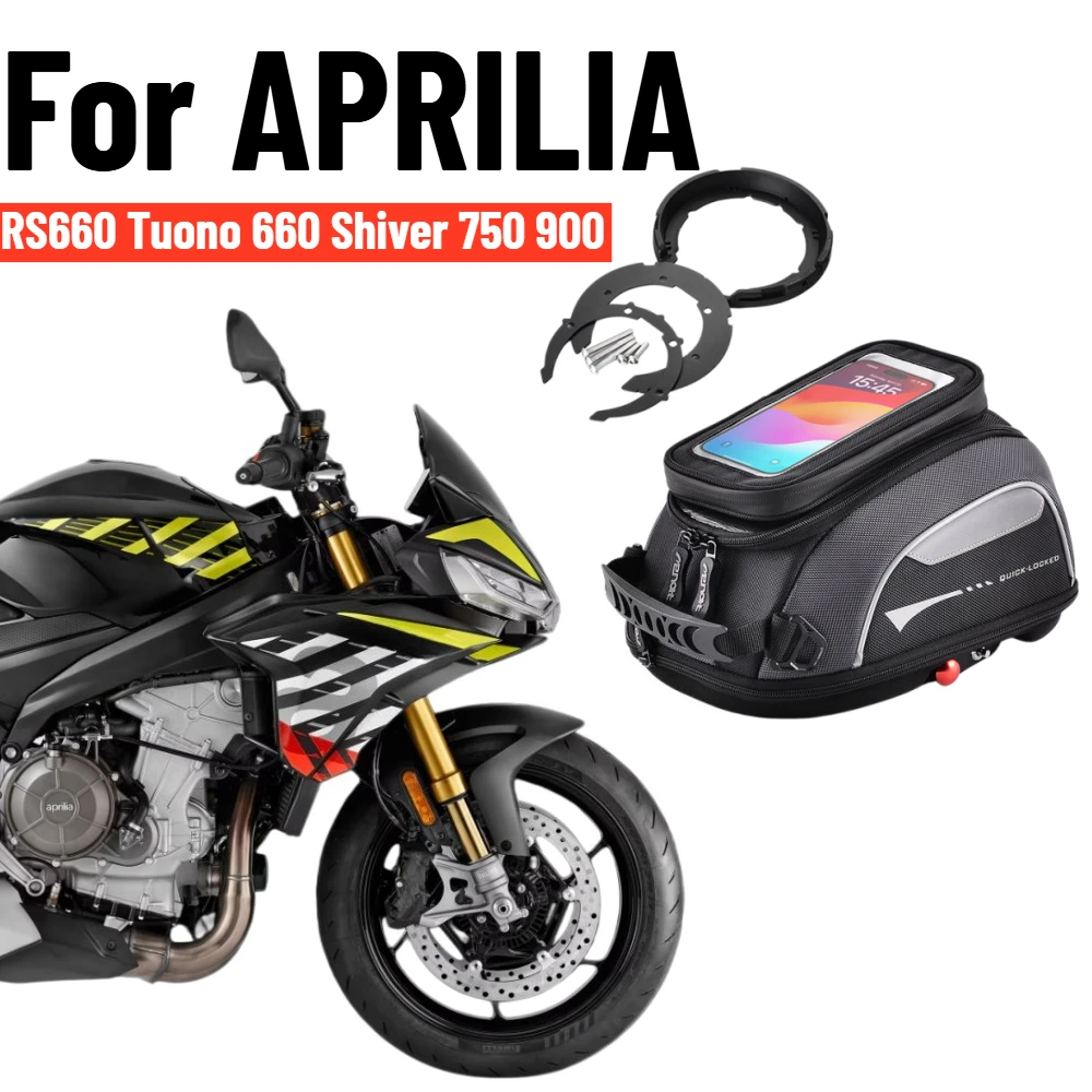 Tank Bag For Aprilia RS660 Tuono 660 Factory Shiver 750 GT ABS 900ABS RSV1000 ETV1000 Motorcycle Anti Theft Top Case Backpack