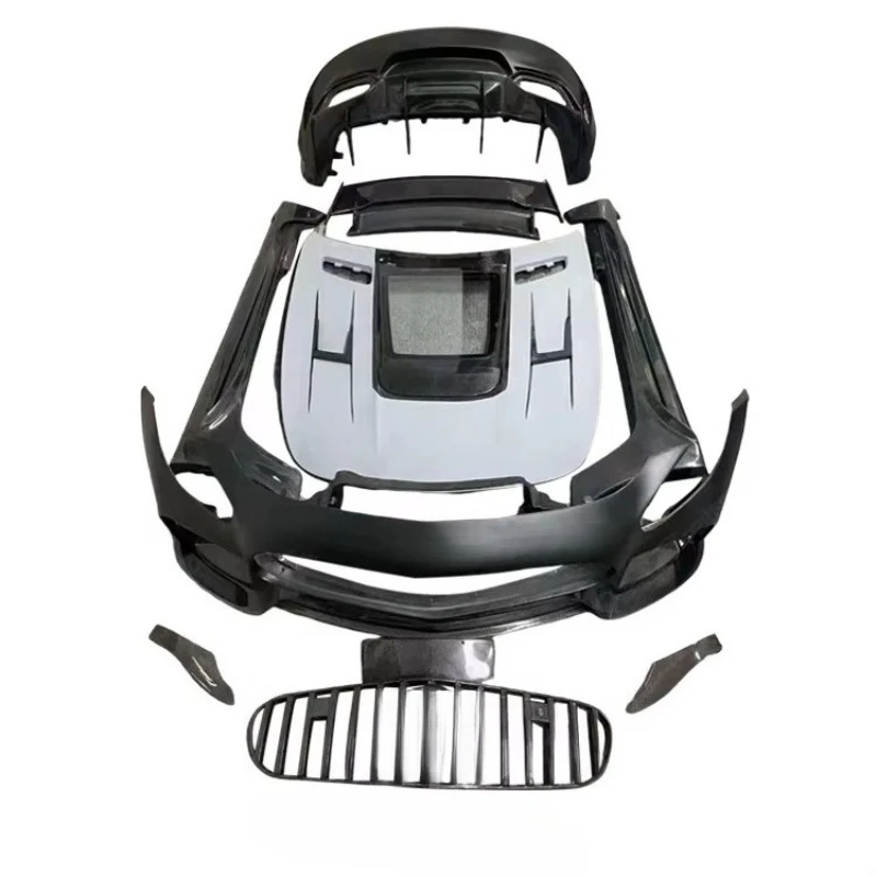 Auto Parts Complete Upgrade Body Kit With Bumper Grille Side Skirt Spoiler And Hood