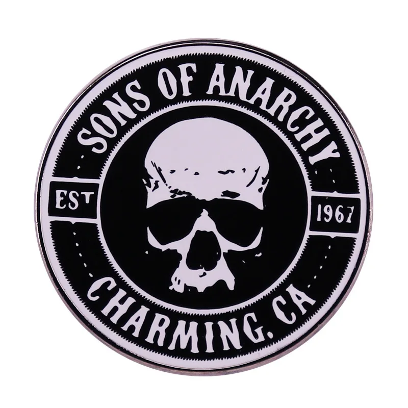 Death Skull Brooch Gothic Decoration