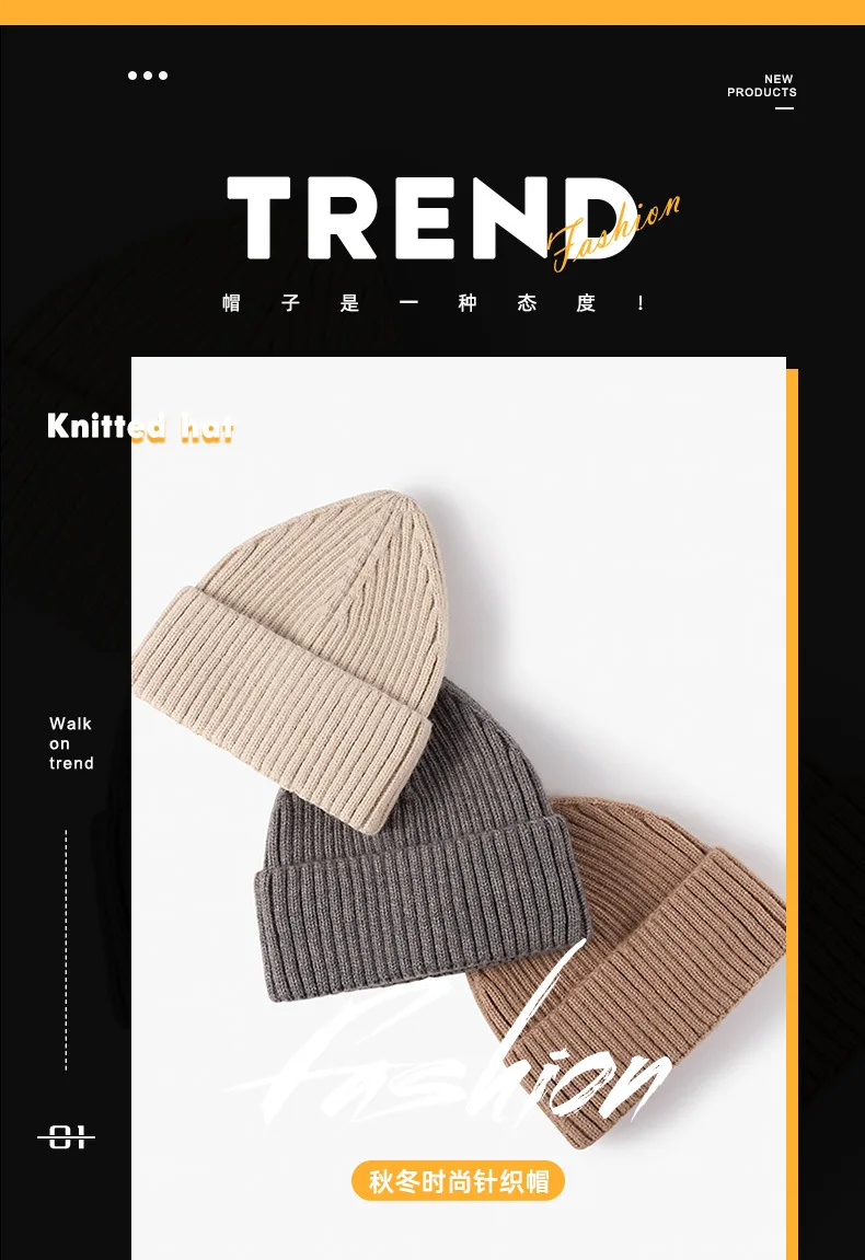 Warme Strick mütze für Männer und Frauen, Outdoor-Ski, kpop y2k Vintage Mützen, Jugend Jungen und Mädchen, Winter, 20 b116c, 10 Farben – Detail 2