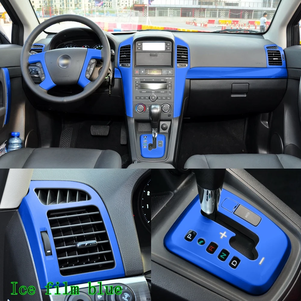 Carbon Fiber for Chevrolet Captiva 2007-2011 Car Film Interior Stickers Center Console Gear Dashboard Air Door Handle Lift Panel