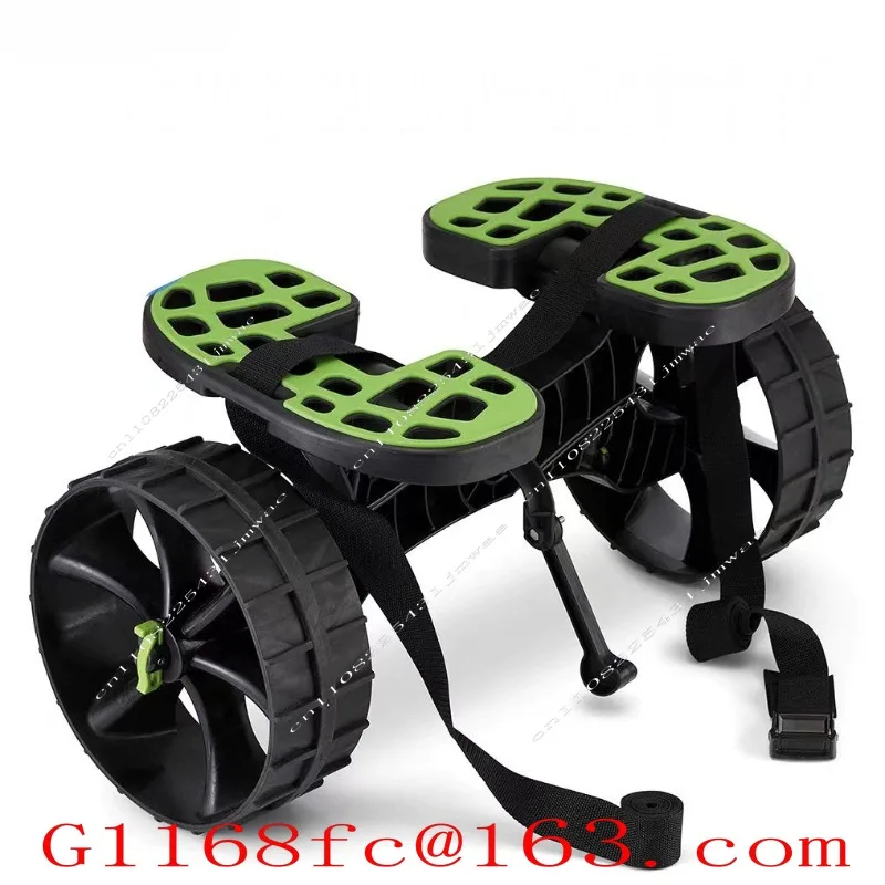 High-end Plastic Trailer Adjustable Kayak Platform Boat Tied Boat Two-wheel Trailer Mobile Beach Trailer Assembly Model